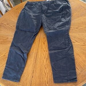 Kohl’s Sonoma Women’s Plus size Gray Chinos skinny jeans pants size 22W